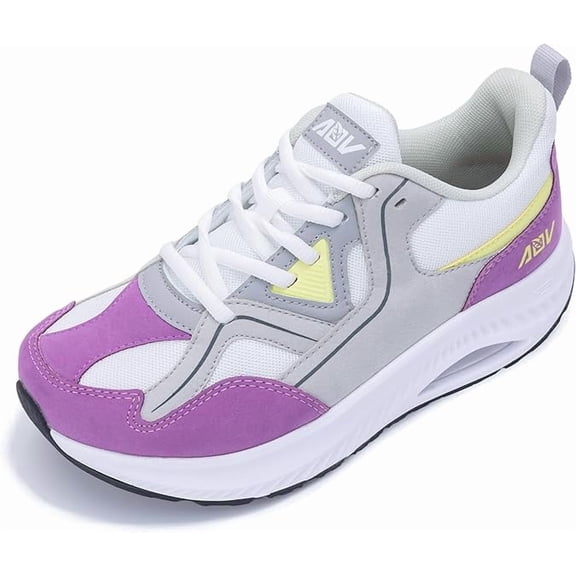GOOBON Wide Toe Box Shoes Women Arch Support Walking Shoes for Plantar Fasciitis Orthotic Tennis Sneakers US 6-11