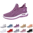thumbnail image 1 of Wide Toe Box Shoes Women Extra Wide Width Sneakers Air Cushion Road Running Shoes Ultra Light Tennis Gym Workout Training Shoes Breathable Walking Shoes with Arch Support, 1 of 5