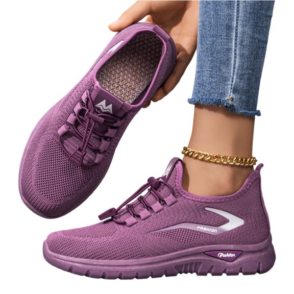 Wide Toe Box Shoes Women Extra Wide Width Sneakers Air Cushion Road Running Shoes Ultra Light Tennis Gym Workout Training Shoes Breathable Walking Shoes with Arch Support, 36