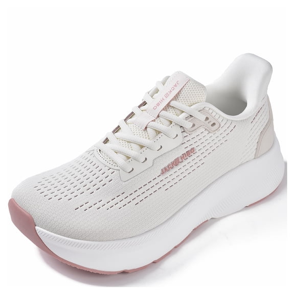 Wide Toe Box Shoes Women Slip in Arch Support Slip on Sneakers for Running Walking Athletic Orthopedic Plantar Fasciitis Thick Cushion Zero Drop Sole Width Hands Free Shoes