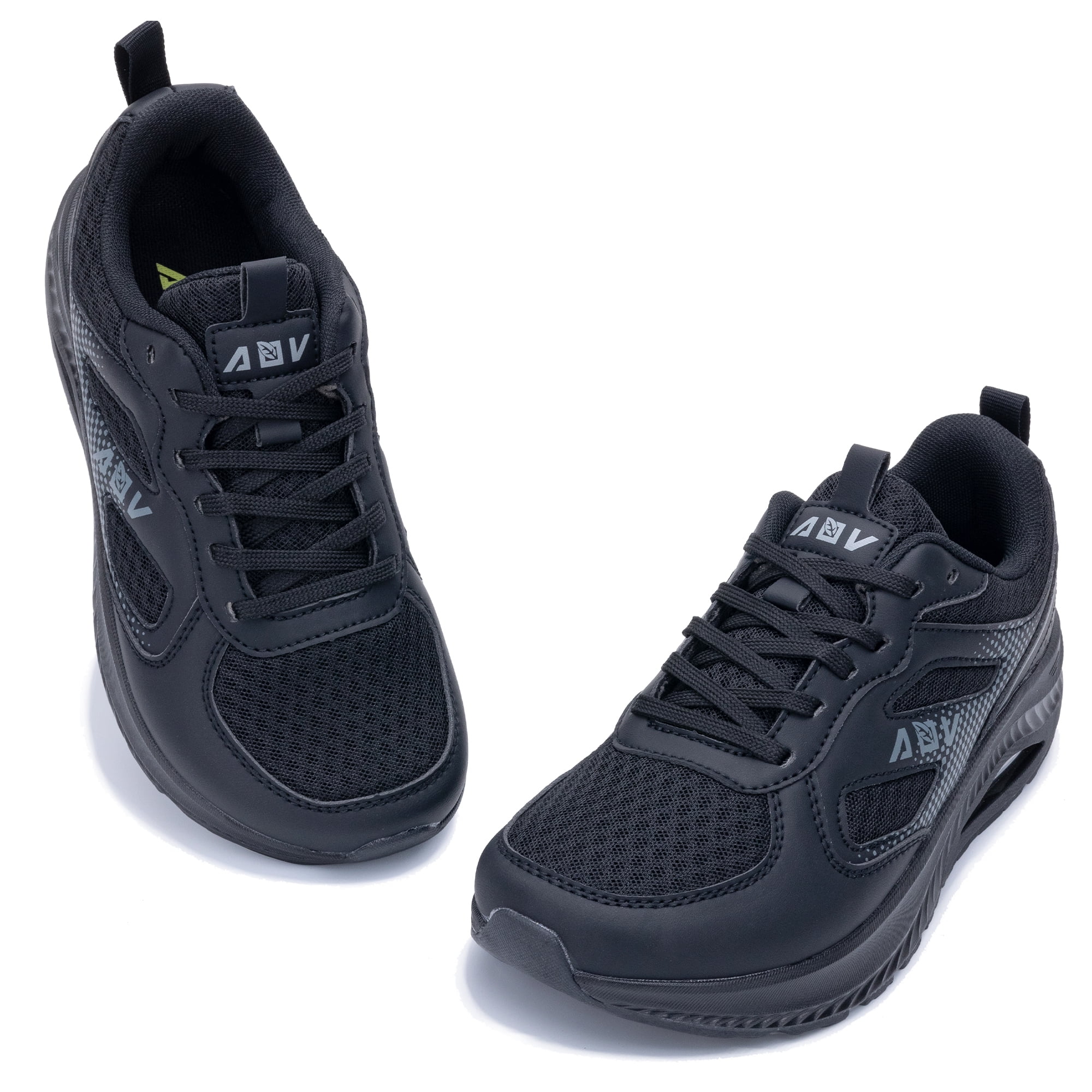 Wide Toe Box Shoes for Women Arch Support Walking Shoes Plantar Fasciitis Orthotic Tennis Sneakers Black US 8