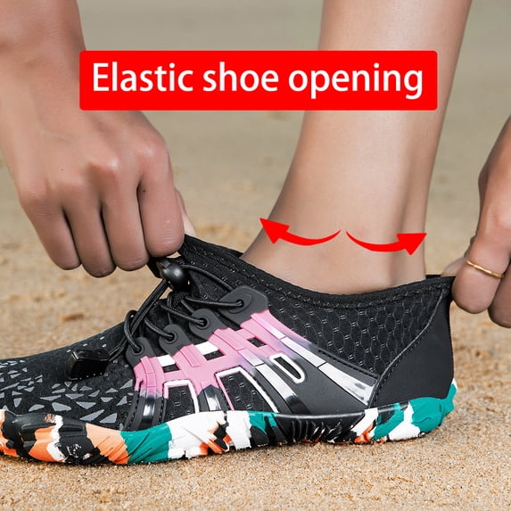 Wide Toe Quick-Dry Water Shoes for Men and Women, Lightweight Non-Slip Amphibious Shoes for Hiking, Rafting, Beach Swimming, Canyoning and Outdoor Sports