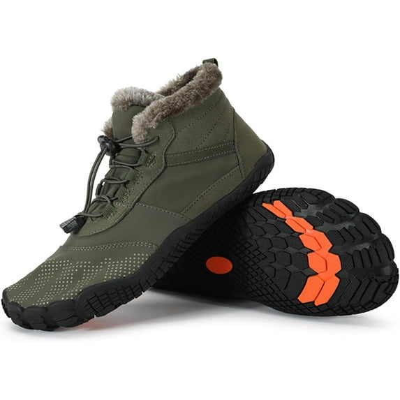 Wide Toe Shoes Men Women Barefoot Warm Winters Minimalist Cross Trainer Casual Hiking Cotton Boots Sneakers