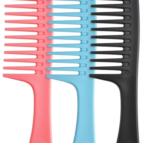 Wide Tooth Anti-Static Durable Comb for Wet/Dry,Long/Short Hair - Reduces Tangling,Knots and Hair Loss