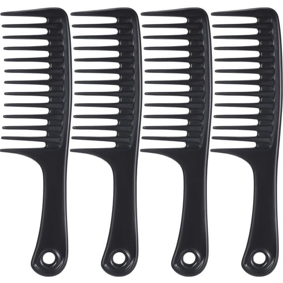 Wide Tooth Comb and Large Hair Detangling Comb, Durable Hair Brush for Best Styling and Professional Hair Care, Suitable for Curly Hair, Long Hair, Wet Hair in all Types, Reduce Hair Loss