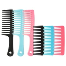 Wide Tooth Comb for Curly Hair, 3+3 PCS Detangling Comb, Hair Combs for Women, Large Tooth Comb for Curly Hair, Wet Hair