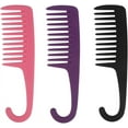 thumbnail image 1 of Wide Tooth Combs, 3 Pack Large Shower Combs with Hook for Long, Wet or Curly Hair Detangling, 1 of 5