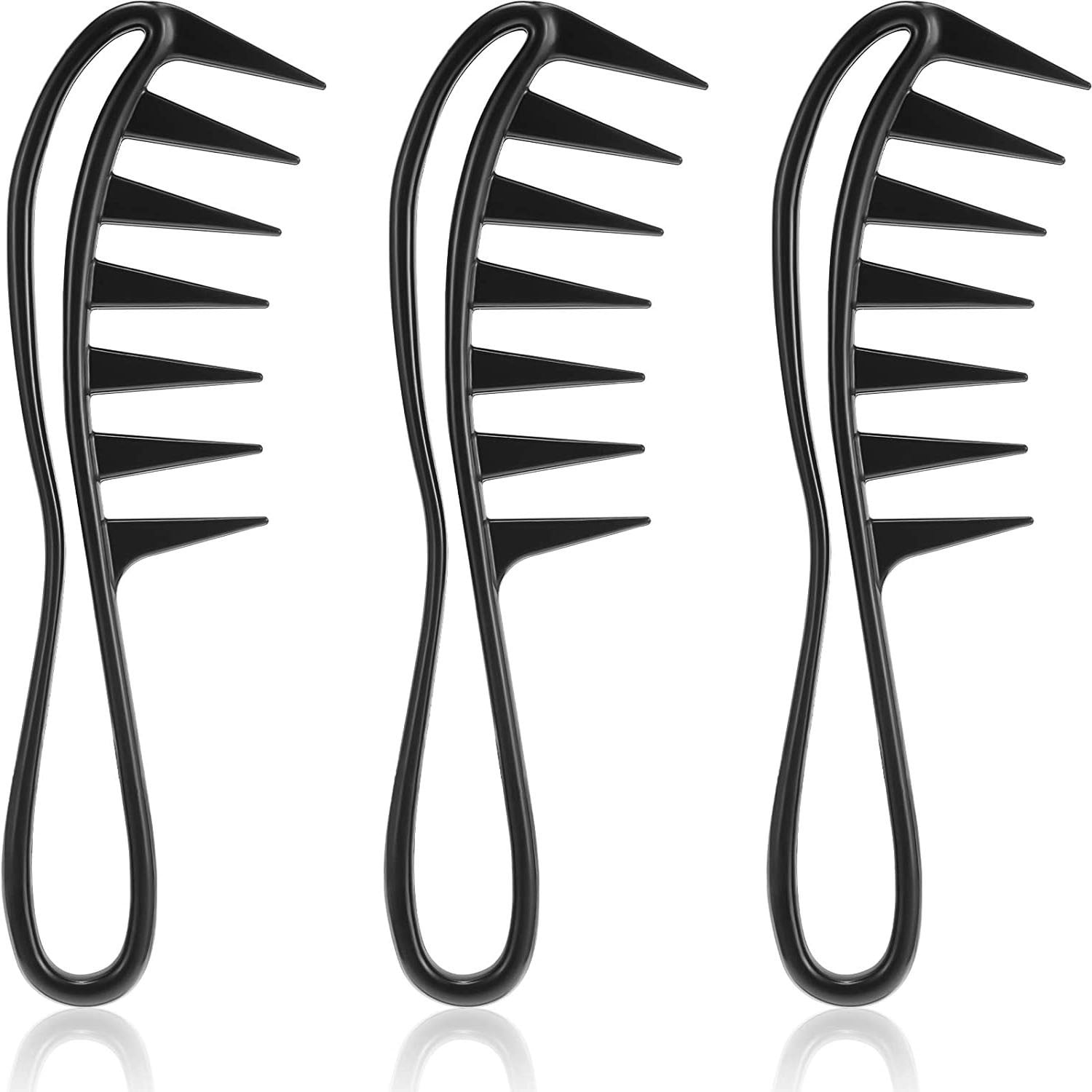 Wide Tooth Detangling Comb Shower Flexible Comb Wide Spacing Teeth Comb