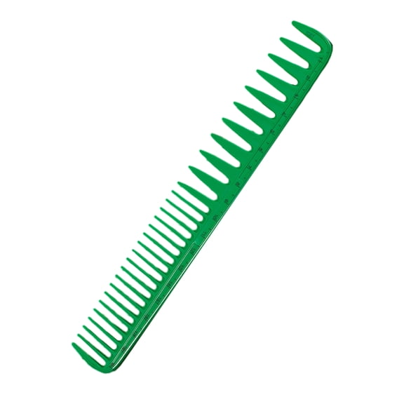 Wide Tooth Hair Comb for Women Japanese Hairdressing Tool with Measurement Scale Easy Styling