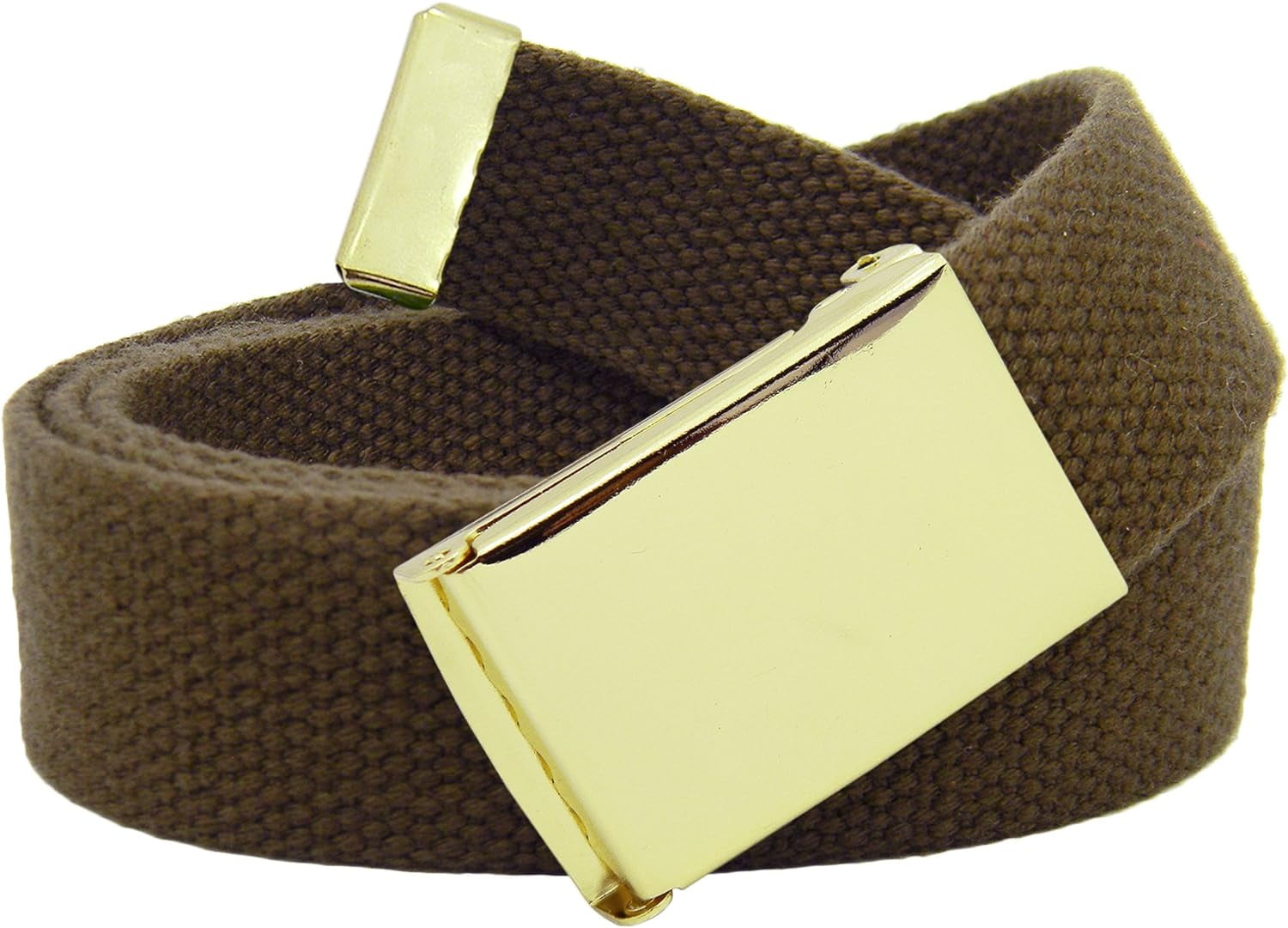 Wide Top Belt Buckle With Canvas  Belt