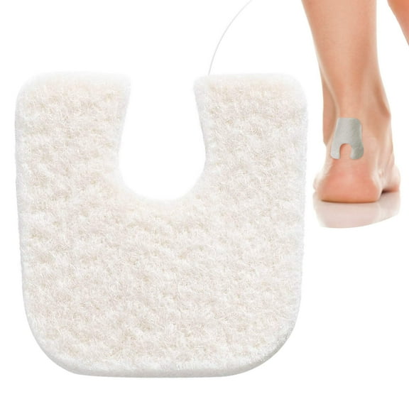 Wide U Shaped Felt Callus Horseshoe Pads - Adhesive Foot Pads That Protect Calluses from Rubbing On Shoes - 1/4" - 50 Pack
