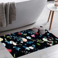 thumbnail image 1 of Wide Vintage Background Pattern Rose Bath Rugs 16x24 Inch Non Slip Bath Mat Quick Dry Absorbent Thin Bath Rug Fit Under Door Washable Bath Floor Rugs for Bathroom Bathtub Shower Sink,Multi 5, 1 of 6