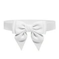 thumbnail image 1 of Wide Waist Belts for Women Belts for Women Silver Buckle Wide Stretch Belts for Women Wide Belts for Women Fashion Elastic Belt for Dresses Wide Leather Belts for Women,White, 1 of 8