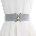 thumbnail image 1 of Wide Waist Elasticated Woman Belt Silver One Size, 1 of 5