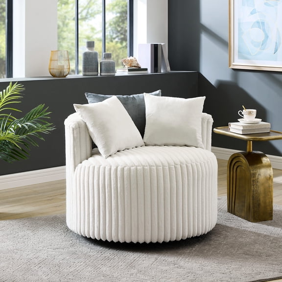 Wide Wale Corduroy Style - Smooth Rolling Wheels - Primary Living Room - Supportive Body Seating