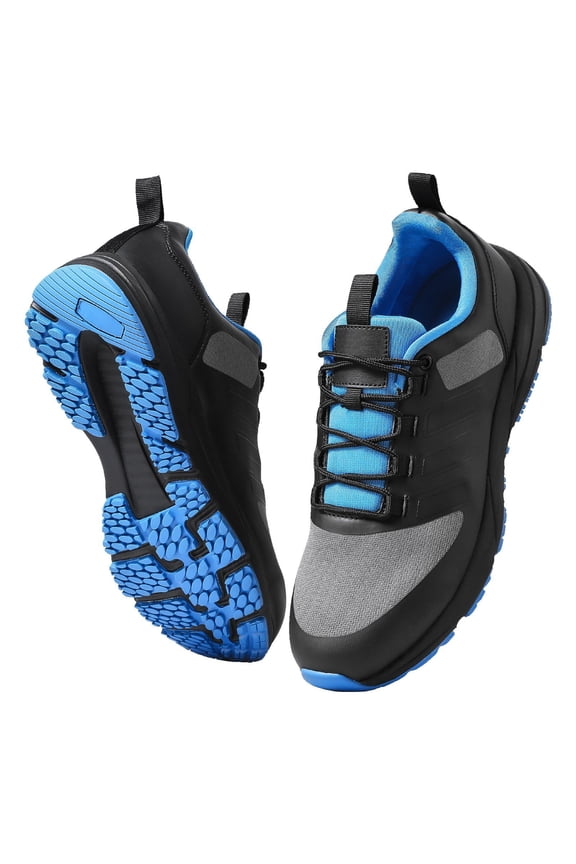 Wide Width Cross Training Shoes US Size 8 Wide Toe Box Arch Support Adjustable Lace Up for Running Gymnastics Dog Walking Weightlifting Black