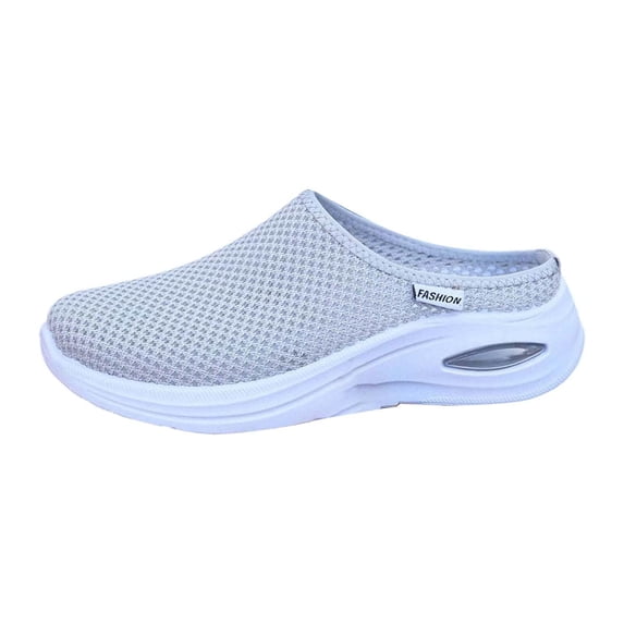 Wide Width Orthopedic Walking Shoes for Women - 2026 Orthopedic Breathable Soft Sneaker Non-Slip Arch Support Anti-Skid Slip On Shoes Non Slip Food Service Lightweight Sneaker 38