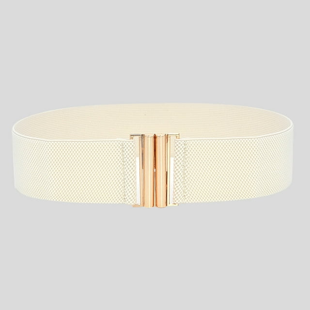 Wide Women Fashion Belts Lady Elastic Waist Stretch Belt Dress Wide Buckle Belt