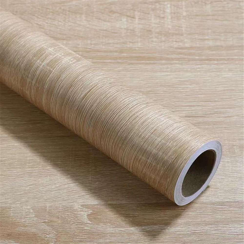 Wide Wood Grain Home Decor Furniture Waterproof Vinyl Wall Sticker Self ...