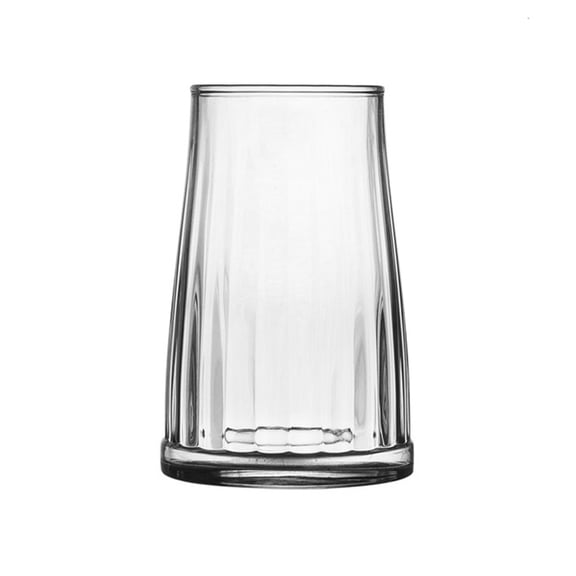 Wide-bottomed Drinking Glasses, 9.7/13.7 Oz Clear Glass Cup for Water Juice Beer Cocktails
