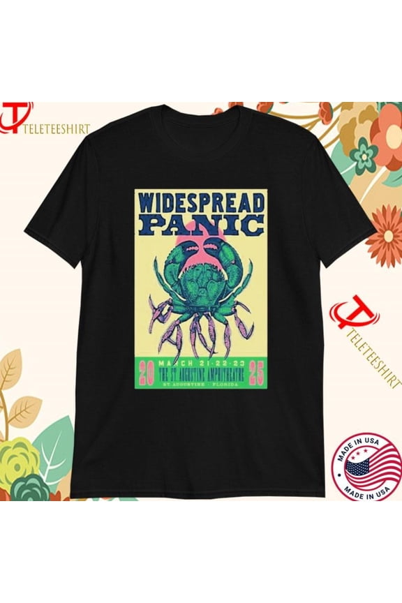 Wide*spread Panic St. Augustine Fl March 21-23 2025 Tour T-Shirts