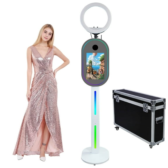 WideMeet Portable Photobooth Machine 15.6" Touch Screen Selfie for Wedding Parties Events