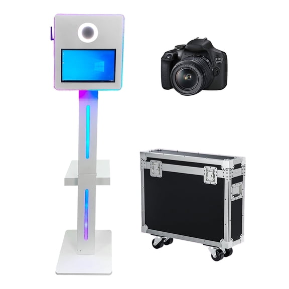 WideMeet 15.6inch Touch Screen Selfie Photobooth Machine with RGB Light for Wedding Event Party