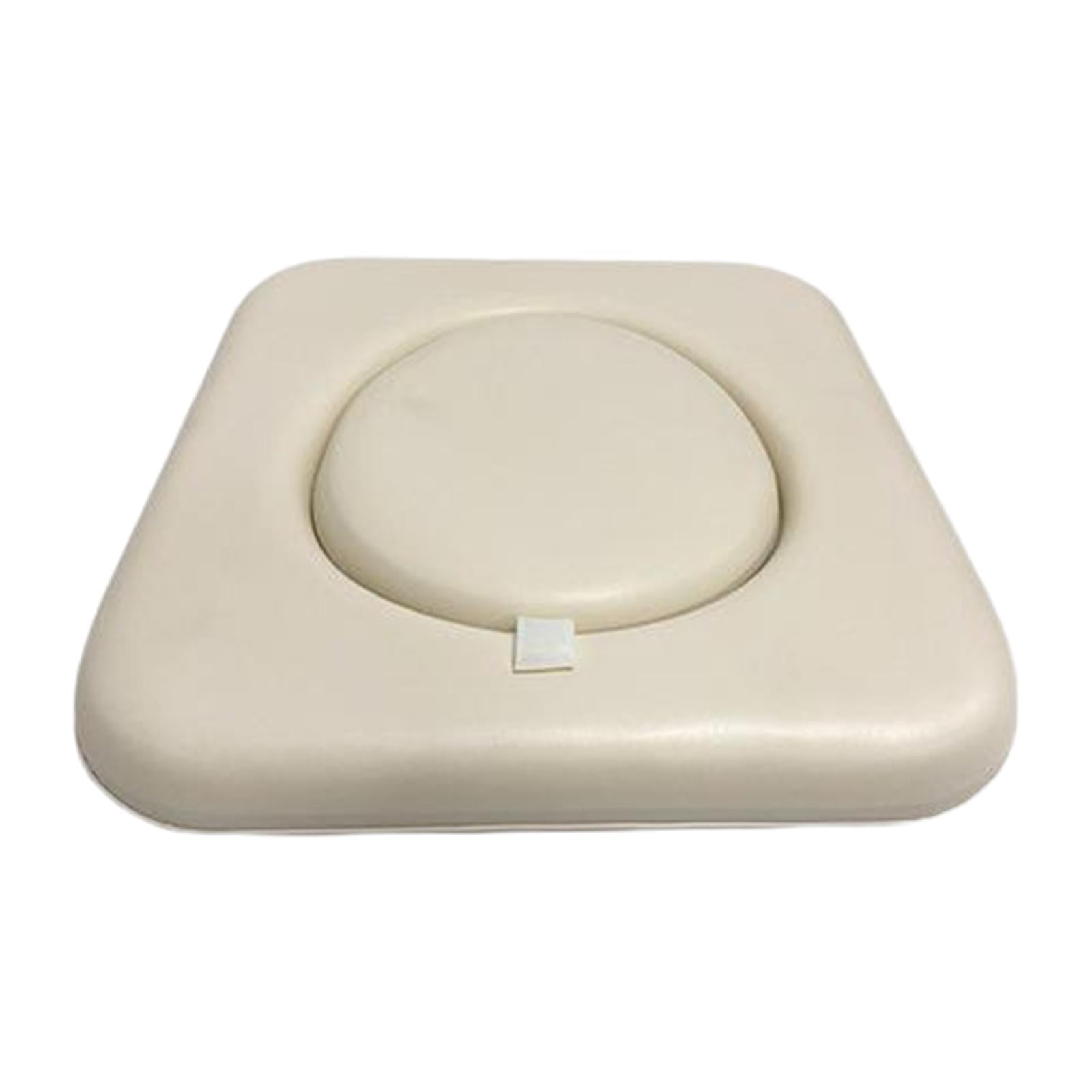 Widealiff White Waterproof PVC Toilet Seat Cushion For Elderly Soft And