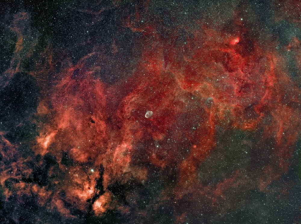 Widefield view of the Crescent Nebula Canvas Art - Rolf GeissingerStocktrek Images (17 x 12)