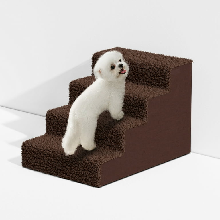 Doggie Stairs Plastic Stairs For Dogs Topmart Widen 4-Step Foam