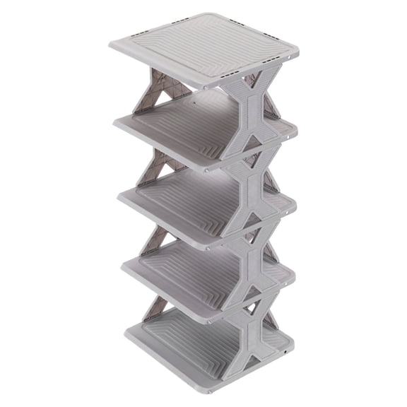 Widened Corner Shoe Rack, Thickened Plastic Shoe Shelf for Stability, Tool-Free Assembly Shoe Organizer, Removable and Washable Shoe Cabinet, Compact Shoe Storage for Bedroom Bathroom