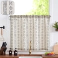 thumbnail image 1 of Widening Linen Tier Curtain Bohemian Cafe Curtain Rod Pocket 1 Panel, 1 of 14