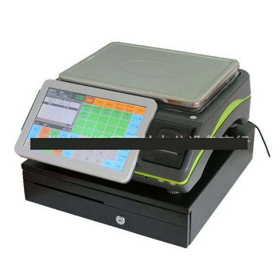 Widescreen Touch Screen Cash Register Scale Fruit Snack Supermarket Weighing Cash Register, Printing Electronic Scale All-in-one Machine POS Machine ,Easy to Setup