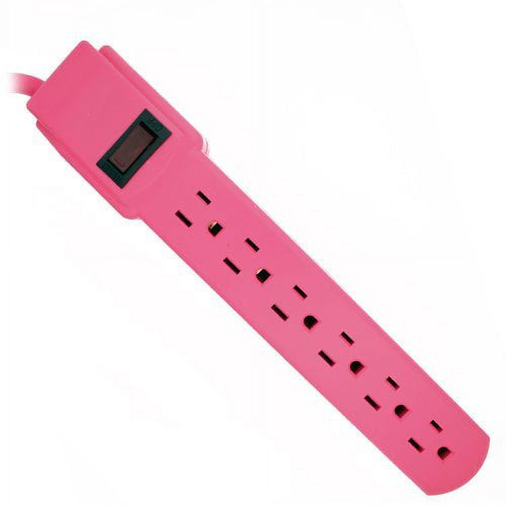 Wideskall 1 Feet 6 Outlets Built-in Safety Circuit Breaker Angle Plug ...