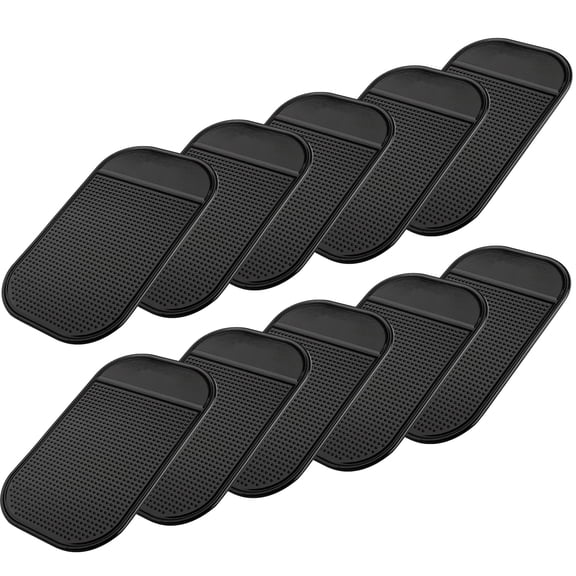 Wideskall 10-Pack Multi Purpose Non-Slip Silicone Pad Sticky Grip Mat for Car Dash Phone Mount