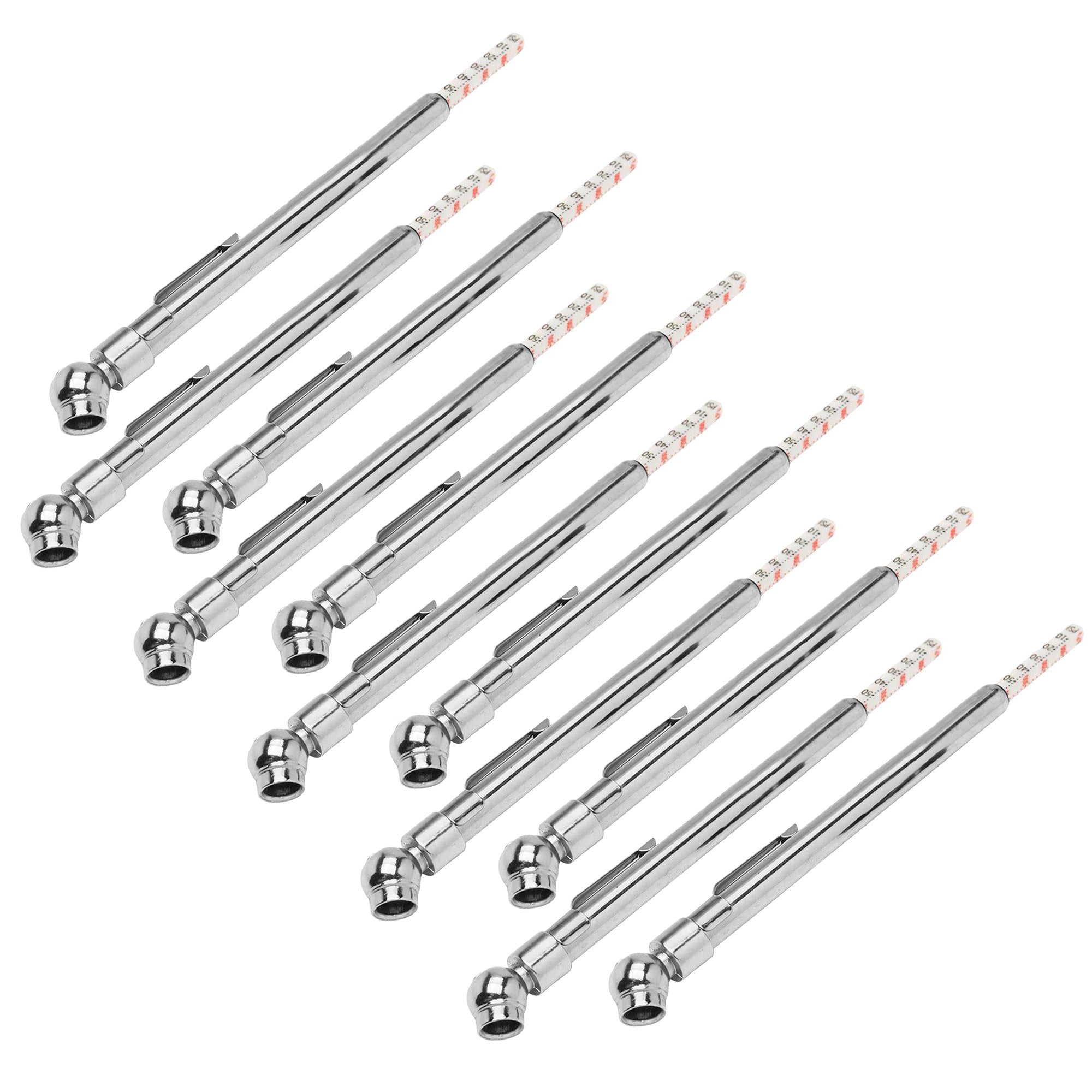 Wideskall 10-Pack Pencil Pen Style Truck Auto Vehicle Car Tire Pressure Gauge 10-100 PSI Air Meter