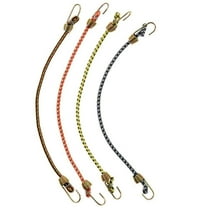 Wideskall 8 Pieces 10" inch Mini Bungee Cords with Hooks, Assorted Color