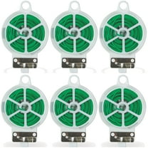 Wideskall 100 Feet Green Multi-Function Sturdy Garden Plant Twist Tie with Cutter Pack of 6
