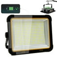 thumbnail image 1 of Wideskall 100W Portable Rechargable Solar Panel LED Work Light with 3 Brightness Level, 10000LM 8400mAh IP66 Waterproof Outdoor Flood Light, 1 of 10