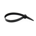 thumbnail image 1 of Wideskall 12" inch Super Heavy Duty 150 Lbs Nylon Cable Zip Tie Black Wire Pack of 10, 1 of 3
