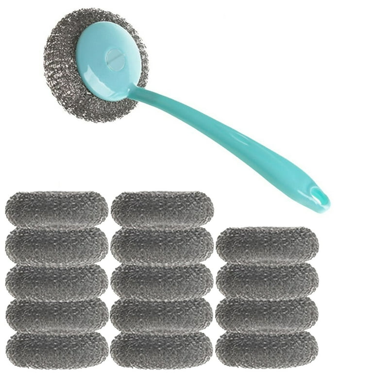 Scouring pad with handle deals