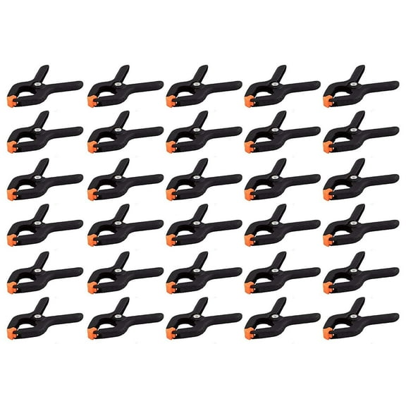 Wideskall 2.7" inch Mini Nylon Plastic Spring Clamps Pack of 30