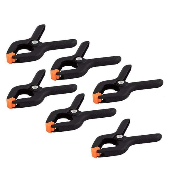 Wideskall 2.7" inch Mini Nylon Plastic Spring Clamps Pack of 6
