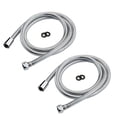 thumbnail image 1 of Wideskall 2-Pack 59" inch Long Bathroom Stainless Steel Handheld Flexible Replacement Shower Hose, 1 of 2