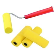 Wideskall 2-Packs 4" inch Mini Foam Painter Roller Set with Refills