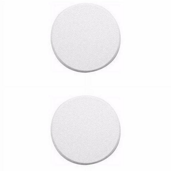 Wideskall 2 Pcs White Round Door Knob Wall Shield Self Adhesive Protector