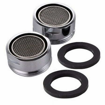 Wideskall 2 Pieces 2.2 GMP 15/16" inch Male Thread Kitchen Bathroom Faucet Aerator, Chorme