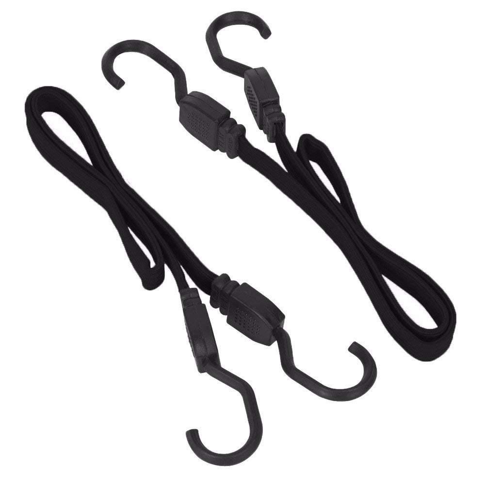 15 Inch Heavy Duty Flat Bungee Cord With Plastic Coded Hooks – KlassTools Tie Down