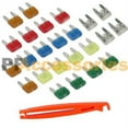 thumbnail image 1 of Wideskall 24 Pieces Mini Blade Assorted Car Fuse Assortment Kit Set with Puller Tool, 1 of 1