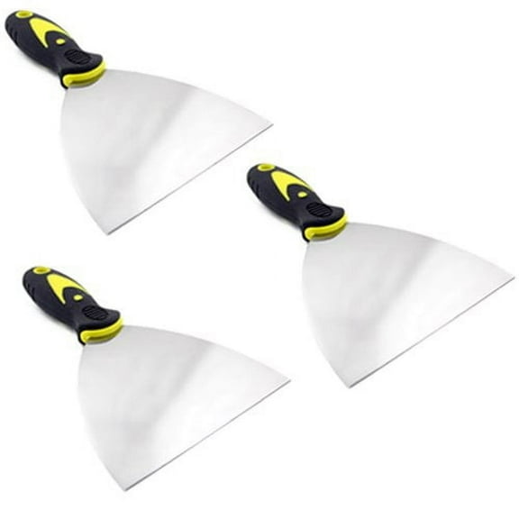 Wideskall 3-Packs 5" inch Flexible Scraper Putty Joint Drywall Knife Rubber Handle